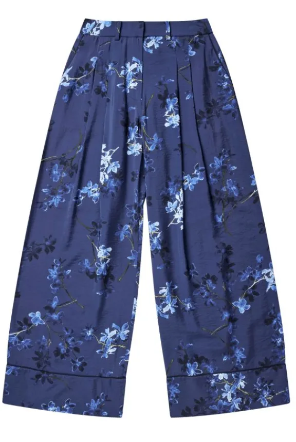 Munthe Faicus Trousers - Navy | Trousers And Playsuits