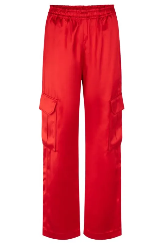 Stine Goya Fatuna Pants - Fiery Red | Trousers And Playsuits