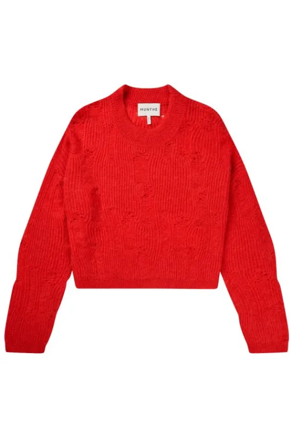 Munthe Fidessa Jumper - Red | Knitwear