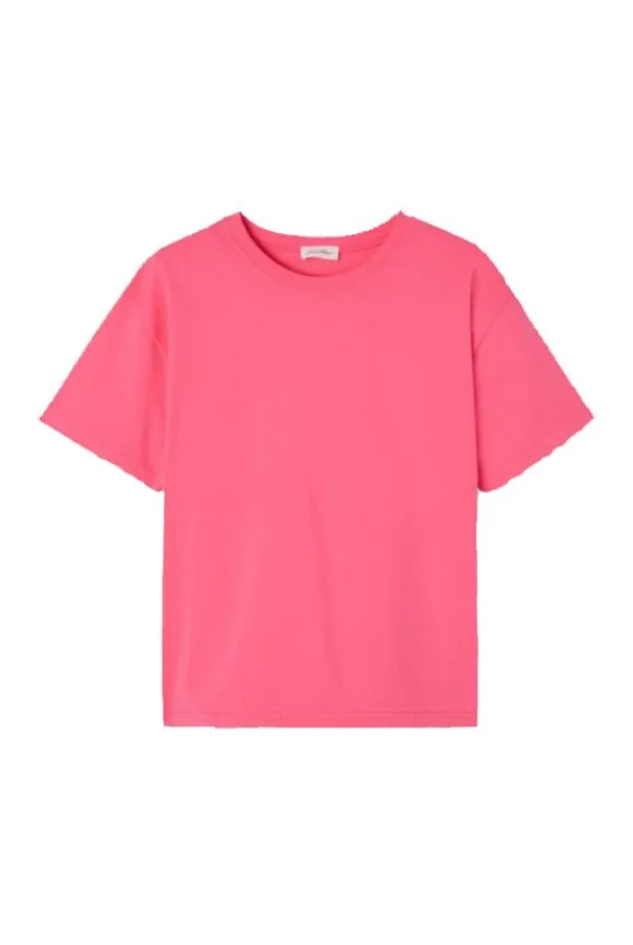 American Vintage Fizvalley Short Sleeve T-Shirt - Fluo Pink | Shirts And Tops