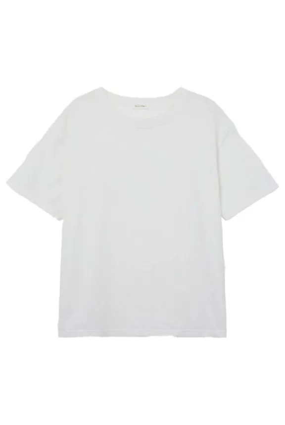 American Vintage Fizvalley Short Sleeve T-Shirt - White | Shirts And Tops