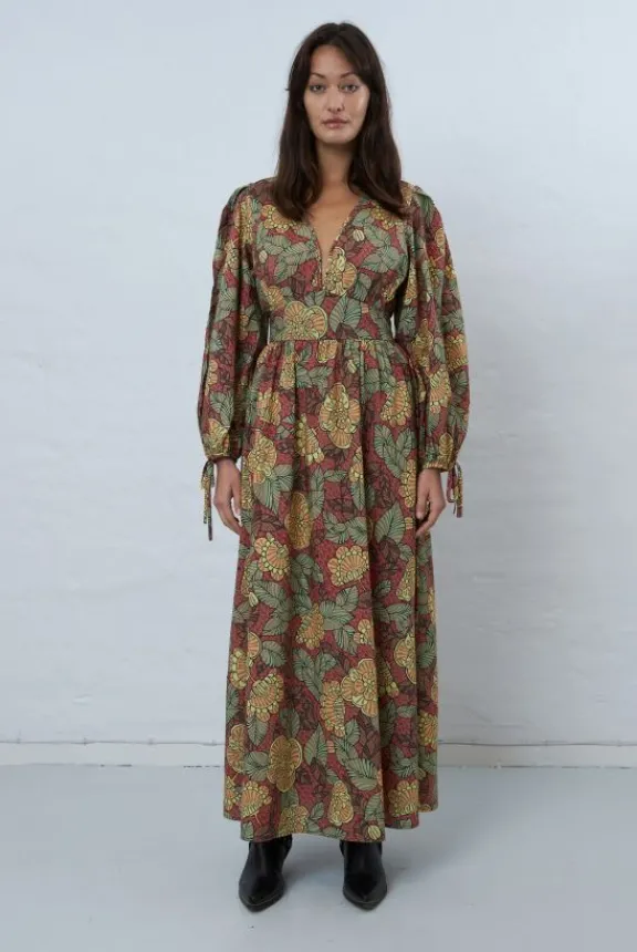 Stella Nova Flower Print Cotton Maxi Dress - Wild Flowers | Dresses