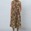 Stella Nova Flower Print Cotton Midi Skirt - Wild Flowers | Skirts