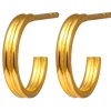 Lulu Copenhagen 2FOR1 Small Hoops Pair - Gold Plated | Jewellery