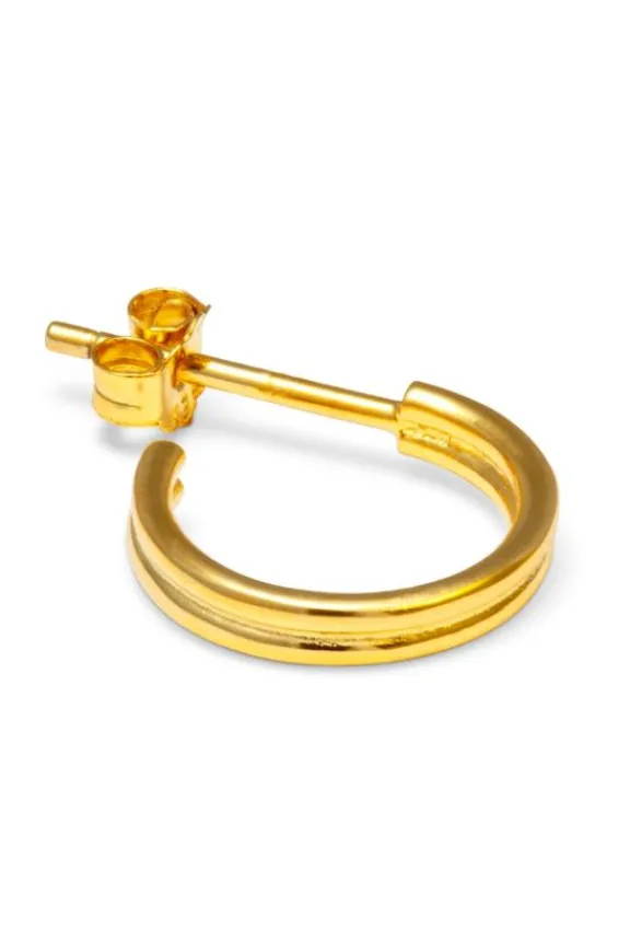 Lulu Copenhagen 2FOR1 Small Hoops Pair - Gold Plated | Jewellery