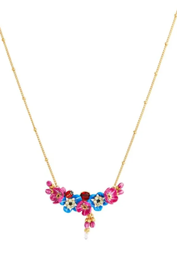 Les Néréides Forget-Me-Knot, Rosebud & Ladybird Necklace | Gifts