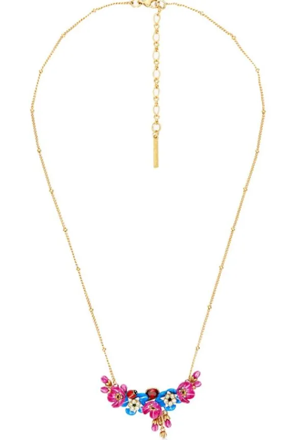 Les Néréides Forget-Me-Knot, Rosebud & Ladybird Necklace | Gifts
