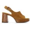 Chie Mihara Gabel Platform Leather Sandals - Tan | Chie Mihara
