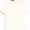 Weekend MaxMara Gilbert Satin & Jersey T-Shirt - Ecru | Shirts And Tops