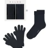 Falke Gloves & Socks Gift Set - Dark Navy | Hosiery | Hats And Gloves