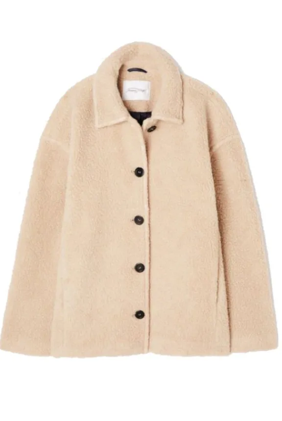 American Vintage Gomaz Coat - Mole Melange | Jackets And Coats