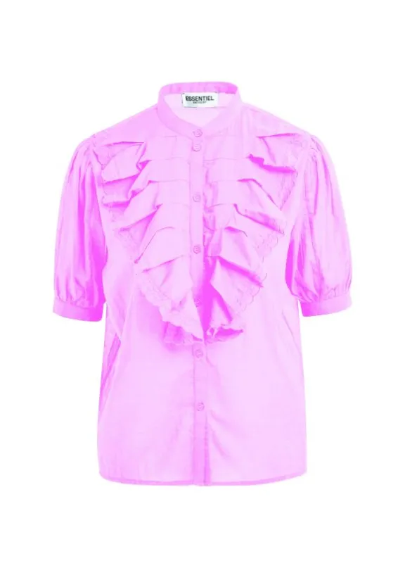 Essentiel Antwerp Hamadeus Ruffle Detail Shirt - Ballerina | Shirts And Tops