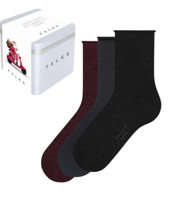 Falke Happy Giftbox 3 Pack Socks - Mixed | Hosiery | Gifts