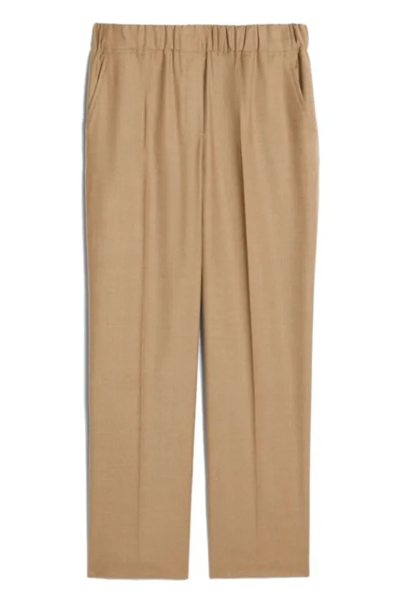 Weekend MaxMara Hateley Comfort-Fit Flannel Trousers - Camel | Trousers And Playsuits