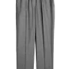 Weekend MaxMara Hateley Comfort-Fit Flannel Trousers - Medium Grey | Trousers And Playsuits