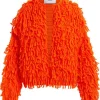 Essentiel Antwerp Hinwood Oversized Loop Stitch Knit - Burnt Orange | Knitwear | Jackets And Coats