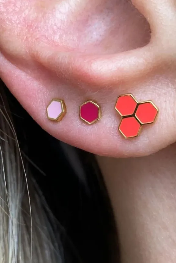 Lulu Copenhagen Honey One Piece Enamel - Ruby Red | Jewellery | Gifts