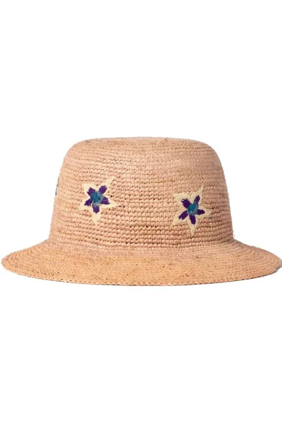Paul Smith Ibiza Sunflare Stars Straw Hat - Pale Pink | Hats And Gloves