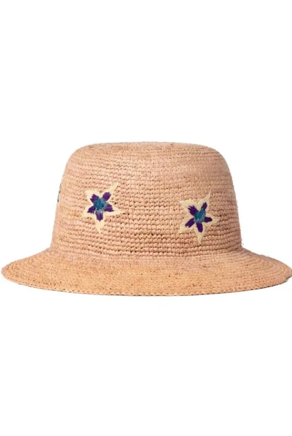 Paul Smith Ibiza Sunflare Stars Straw Hat - Pale Pink | Hats And Gloves
