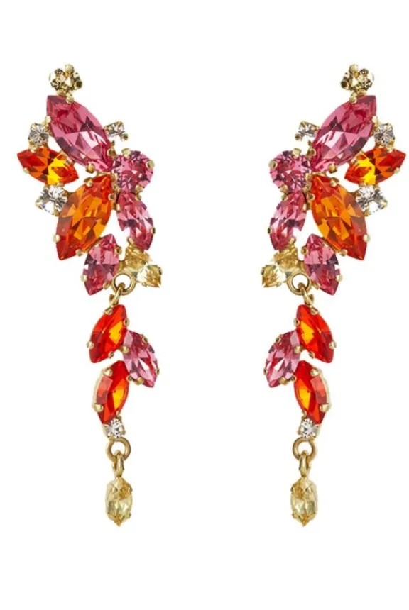 Caroline Svedbom Jasmin Earrings - Gold/Sunset Combo | Jewellery | Gifts