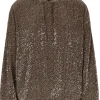 Stine Goya Jesper Sweatshirt - Holographic Sequin | Shirts And Tops