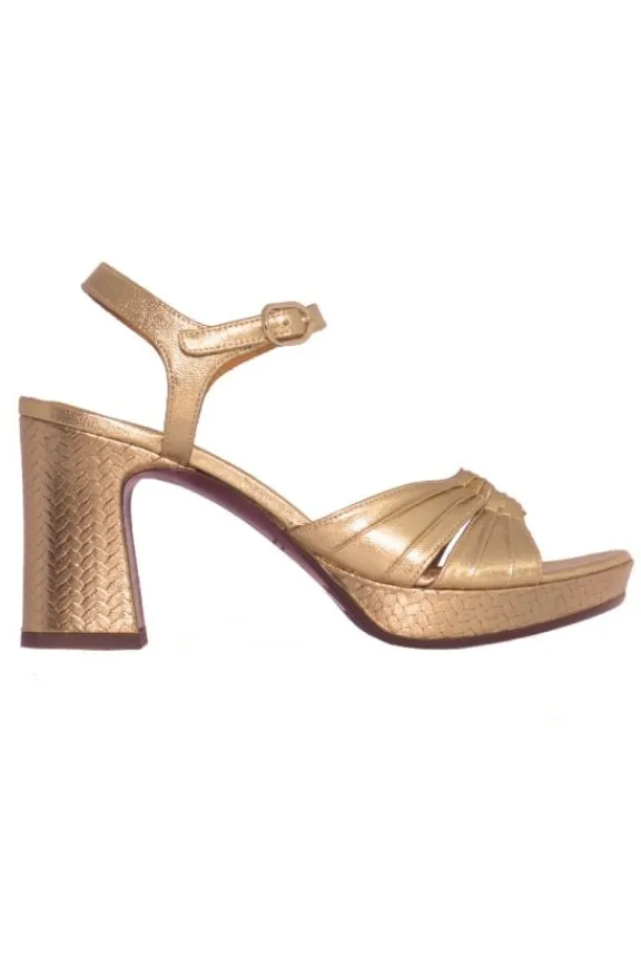 Chie Mihara Keloca Leather Sandals - Gold | Chie Mihara