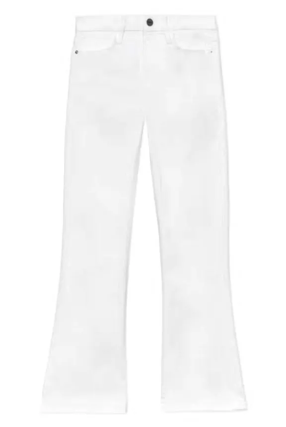 Frame Le Crop Mini Boot - White | Trousers And Playsuits | Jeans