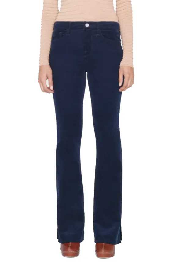 Frame Le Mini Boot Slit Corduroy Jeans - Navy | Trousers And Playsuits | Jeans