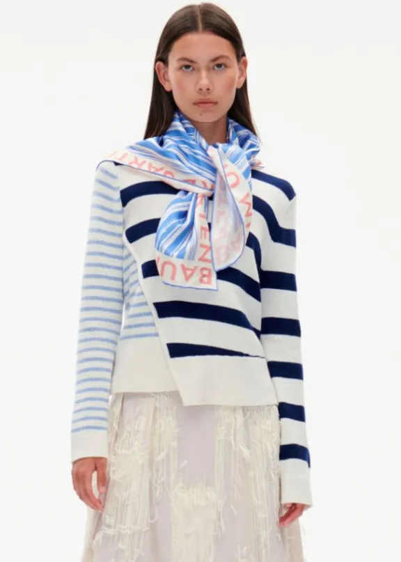 Baum Und Pferdgarten Leah Scarf - Blue Painted Scarf | Scarves