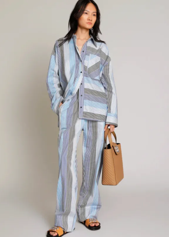 matrimi_cotton_shirt__blu_2.webp Munthe Matrimi Cotton Shirt - Blue | Shirts And Tops