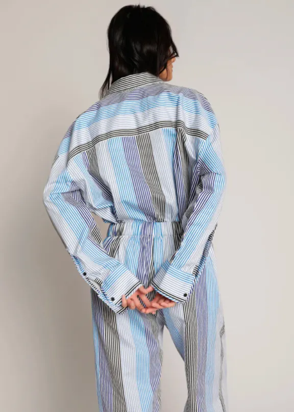 matrimi_cotton_shirt__blu_6.webp Munthe Matrimi Cotton Shirt - Blue | Shirts And Tops