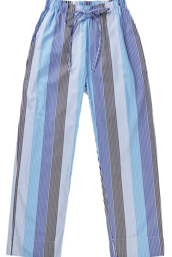 Munthe Melvin Cotton Trousers - Blue | Trousers And Playsuits