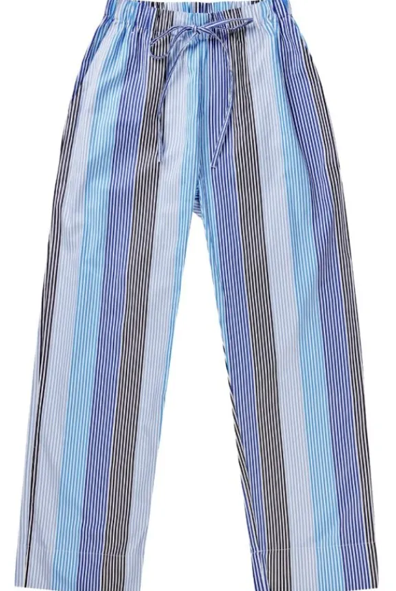 Munthe Melvin Cotton Trousers - Blue | Trousers And Playsuits