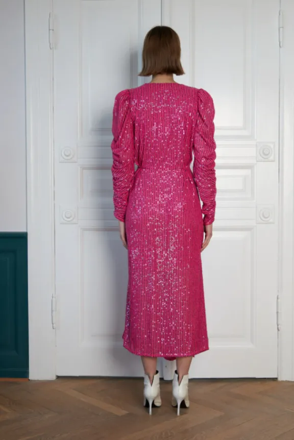 midi_sequin_dress__pale_p_5.webp Stella Nova Midi Sequin Dress - Pale Pink | Dresses