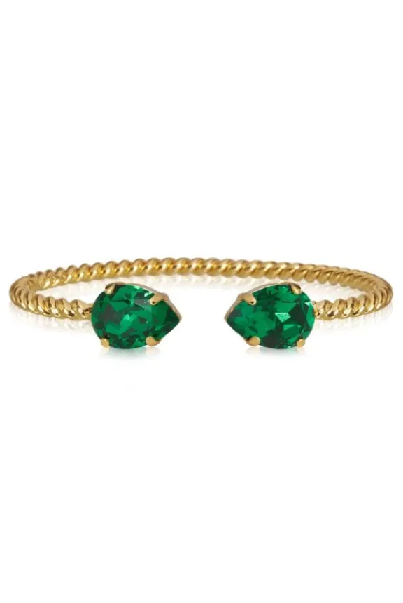 Caroline Svedbom Mini Drop Bracelet - Gold/Majestic Green | Jewellery