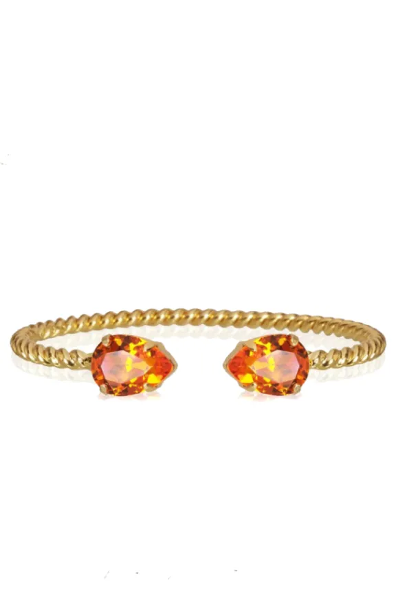 Caroline Svedbom Mini Drop Bracelet - Gold/Tangerine | Jewellery
