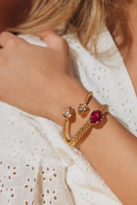 Caroline Svedbom Mini Drop Bracelet - Gold/Vintage Rose | Jewellery | Gifts