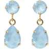 Caroline Svedbom Mini Drop Earrings - Gold/Sky Ignite | Jewellery