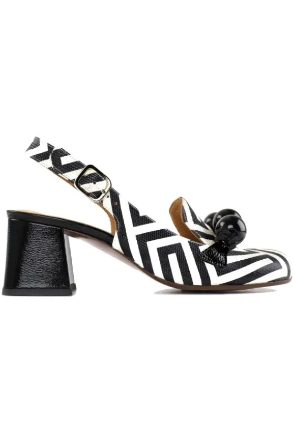 Chie Mihara Moby Leather Shoes - Black & White | Chie Mihara