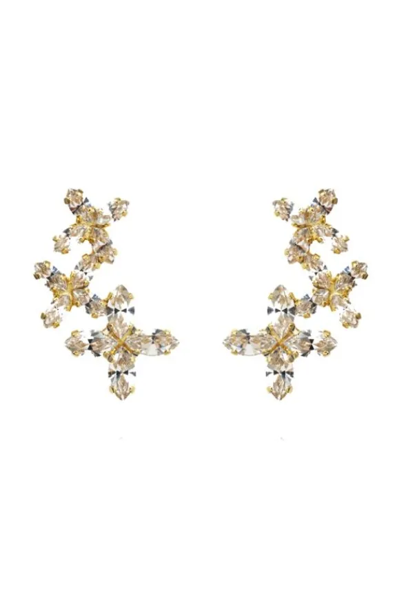 Caroline Svedbom Multi Star Cuff Earrings - Gold/Crystal | Jewellery | Gifts