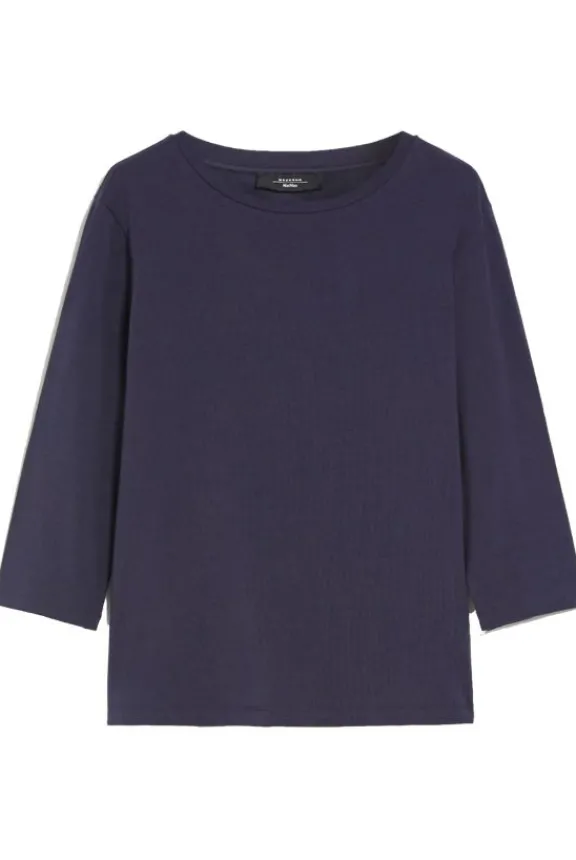 Weekend MaxMara Multia Jersey T-Shirt - Navy | Shirts And Tops