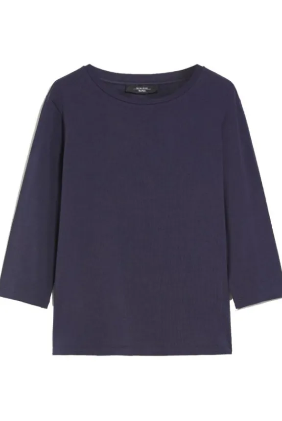 Weekend MaxMara Multia Jersey T-Shirt - Navy | Shirts And Tops