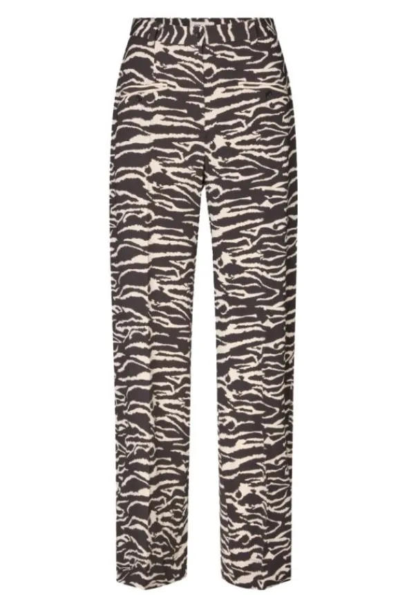 Baum Und Pferdgarten Naima Trousers - Black Whisper Zebra | Trousers And Playsuits | Suits & Co-Ordinates