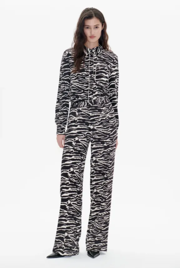 naima_trousers__black_whi_2.webp Baum Und Pferdgarten Naima Trousers - Black Whisper Zebra | Trousers And Playsuits | Suits & Co-Ordinates