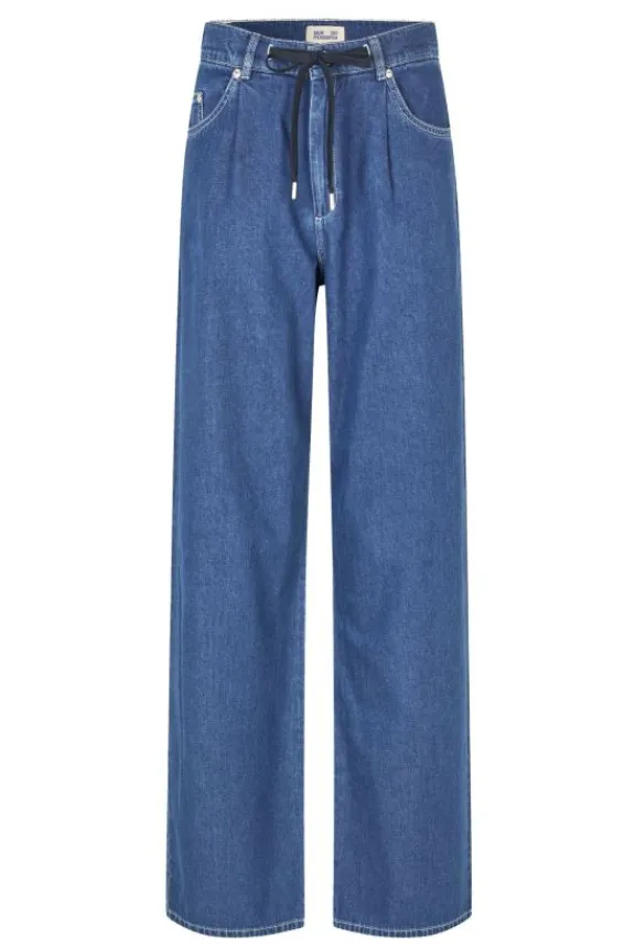 Baum Und Pferdgarten Nanny Trousers - Light Worn Denim | Trousers And Playsuits | Suits & Co-Ordinates