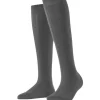 Falke Needlepoint Knee-high Socks - Dark Rock | Hosiery