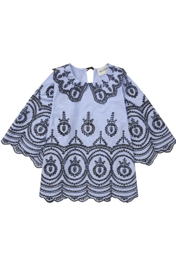 Munthe Ocho Top - Indigo | Suits & Co-Ordinates | Shirts And Tops