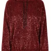 Stine Goya Oversize Hoodie - Bordeaux | Shirts And Tops