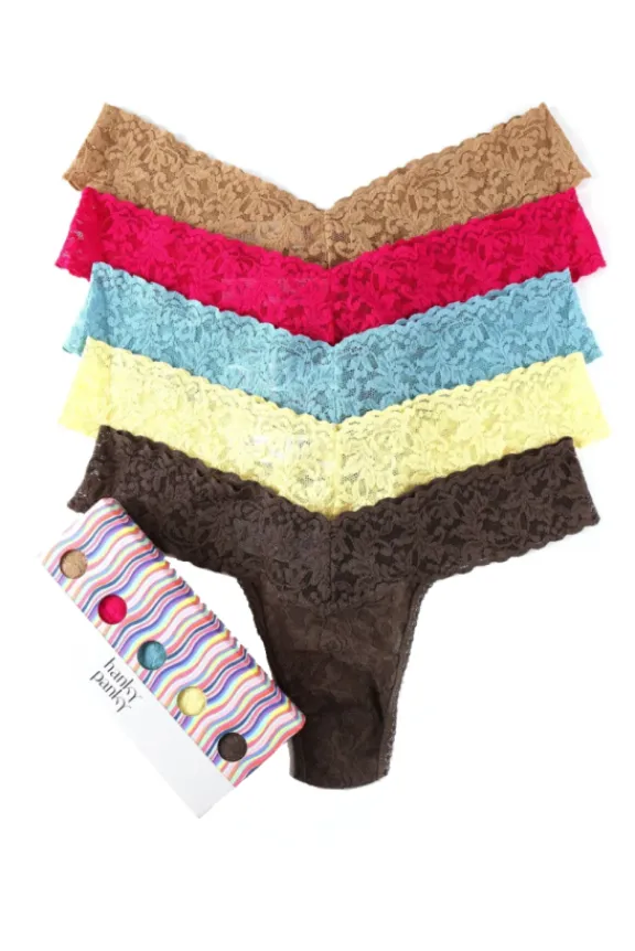 Hanky Panky 5 Pack Signature Lace Original Rise Thong | Hosiery | Gifts
