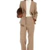 Weekend MaxMara Panetto Jersey Trousers - Camel Check | Trousers And Playsuits